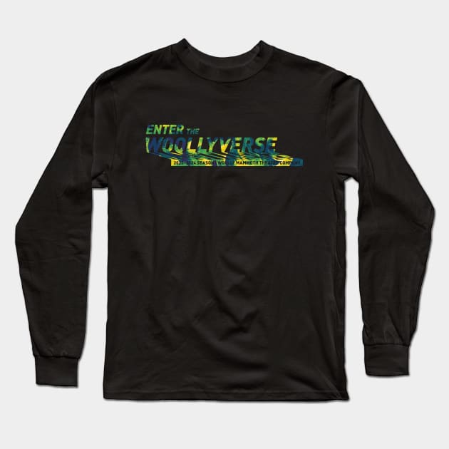 Woollyverse Logo Paint 6 Long Sleeve T-Shirt by Woolly Mammoth Theatre Company